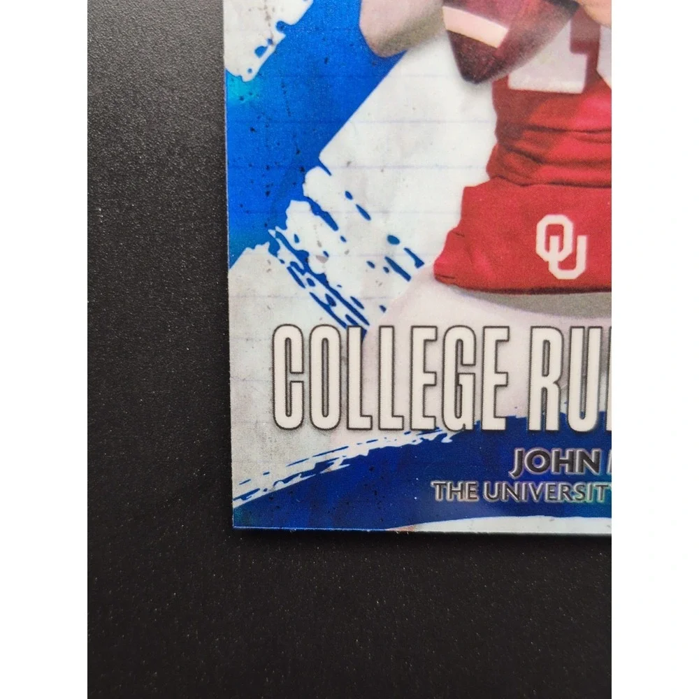 2025 Bowman U Chrome John Mateer #CRP-14 College Rule Playbook Blue /150 Sooners